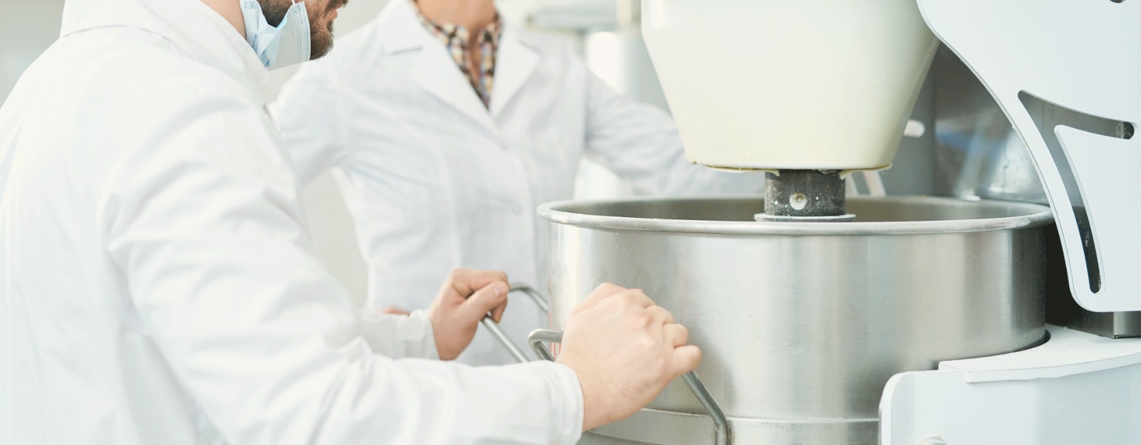 Factory machines and Scientists